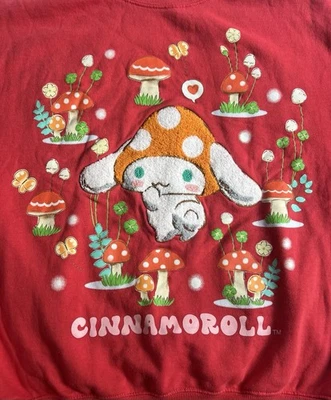 Женский пуловер Cinnamoroll от Sanrio средний размер грибной дизайн - Изображение 1 из 4