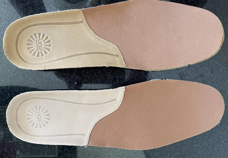 Palmilhas de substituição UGG COURO para sapatos/botas masculinas tamanho 11 ou 12 - Imagem 1 de 1