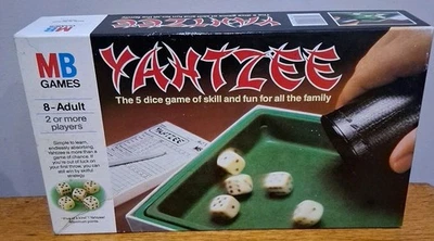Vintage Yahtzee Original Dice Game MB Games 1982 (8+) Complete Good Condition - Image 1 of 3