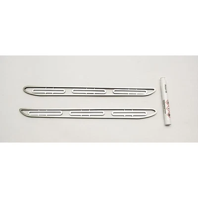 Inserto de ventilación de campana de acero inoxidable pulido estilo fábrica para Challenger SXT R/T 2015-17 Foto 1 de 3