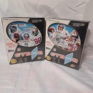 1996 Topps NFL CYBeR CARD CD-ROM Series 1&2 SEALED Box Lot – Sanders Rice, Young - Bild 1 von 6
