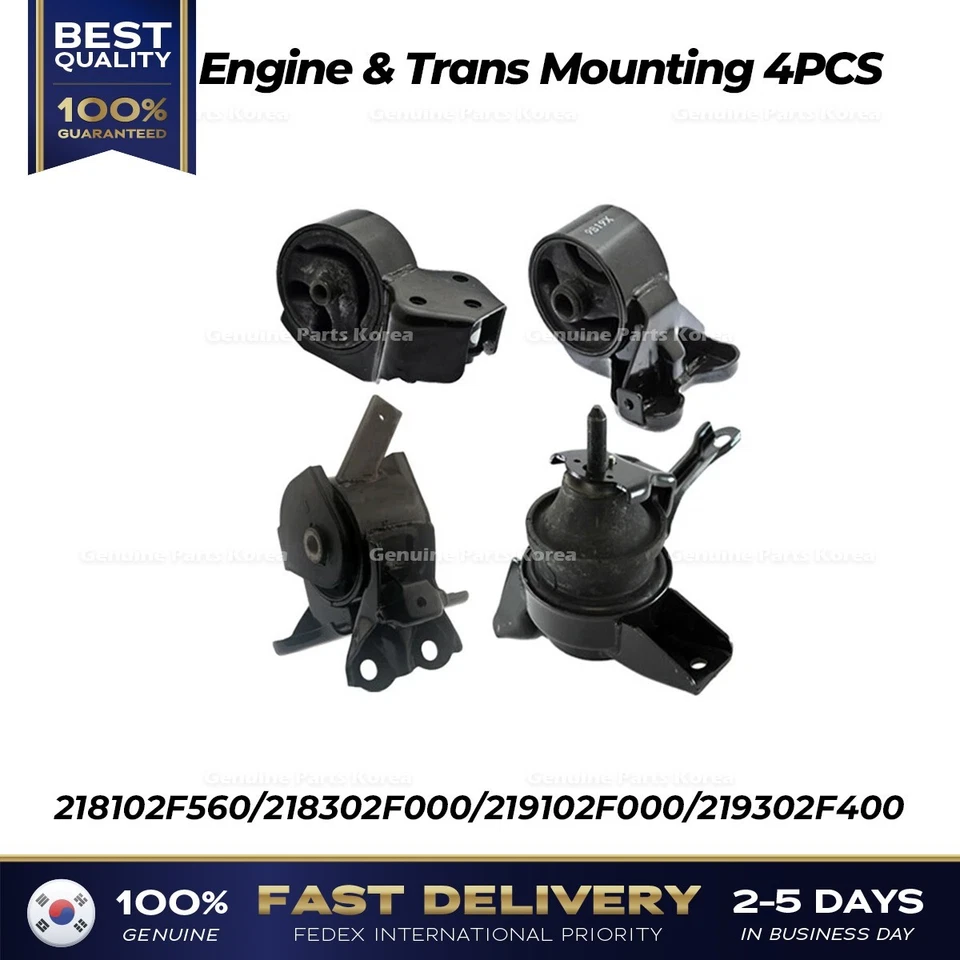 ⭐Genuine⭐ Engine & Trans Mounting 4PCS SET for Kia Spectra - Image 1 of 1