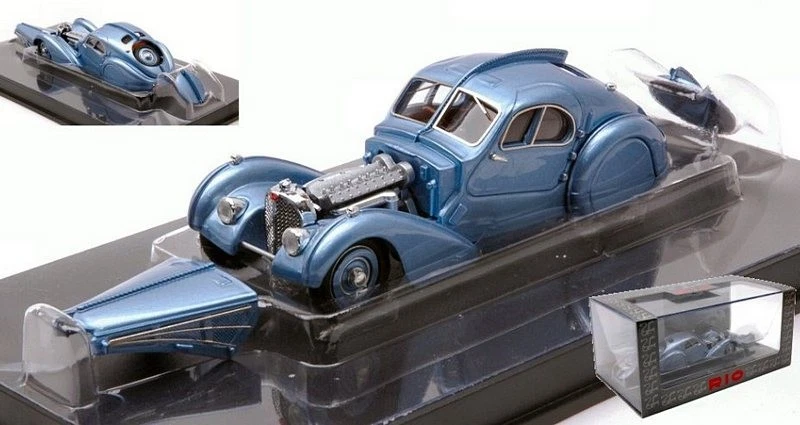 Bugatti Type 57 SC Atlantic 1936 Light Blue Metallic 1:43 RIO 4687 - Immagine 1 di 1