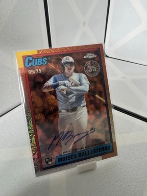 Moises Ballesteros Topps Update 2025 35th Anniversary Rookie Auto /25 Cubs  - Image 1 of 2