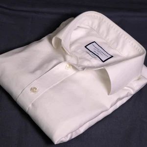 Charles Tyrwhitt Men’s Non-Iron Slim-Fit Long Sleeve Dress Shirt White 15 35 - Picture 1 of 10