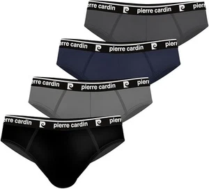 pierre cardin underwear Slip Homme, sous-vêtement Homme Lot de 4, Noir, Gris... - Photo 1/1