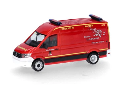 HERPA - Véhicule des pompiers volontaires de Laatzen - VOLKSWAGEN Crafter HD ... - Photo 1/4