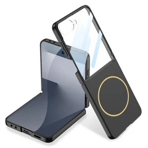 Für Samsung Galaxy Z Flip7 Ultra dünne Full Cover MagSafe Schutz Hülle Schwarz - Bild 1 von 8