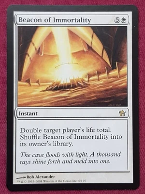 Magic The Gathering FIFTH DAWN BEACON OF IMMORTALITY white card MTG - Image 1 of 2