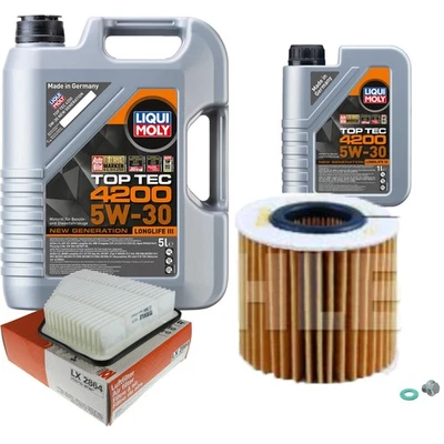 MAHLE Inspektionspaket 6L Liqui Moly 5W-30 Top Tec 4200 für Toyota Verso 2.2 - Bild 1 von 4