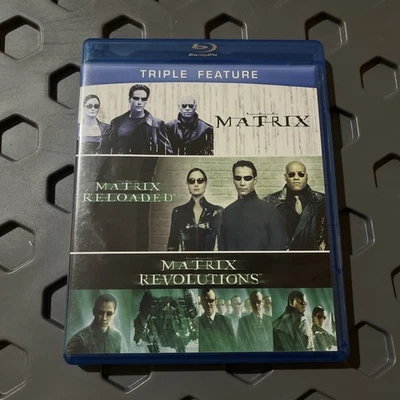 The Matrix / Matrix Reloaded / Matrix Revolutions (Blu-ray, 3-Disc Set, 2013) - Image 1 of 4