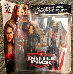WWE MATTEL BATTLE PACK #49 STEPHANIE MCMAHON & MICK FOLEY FIGURES - Picture 1 of 4
