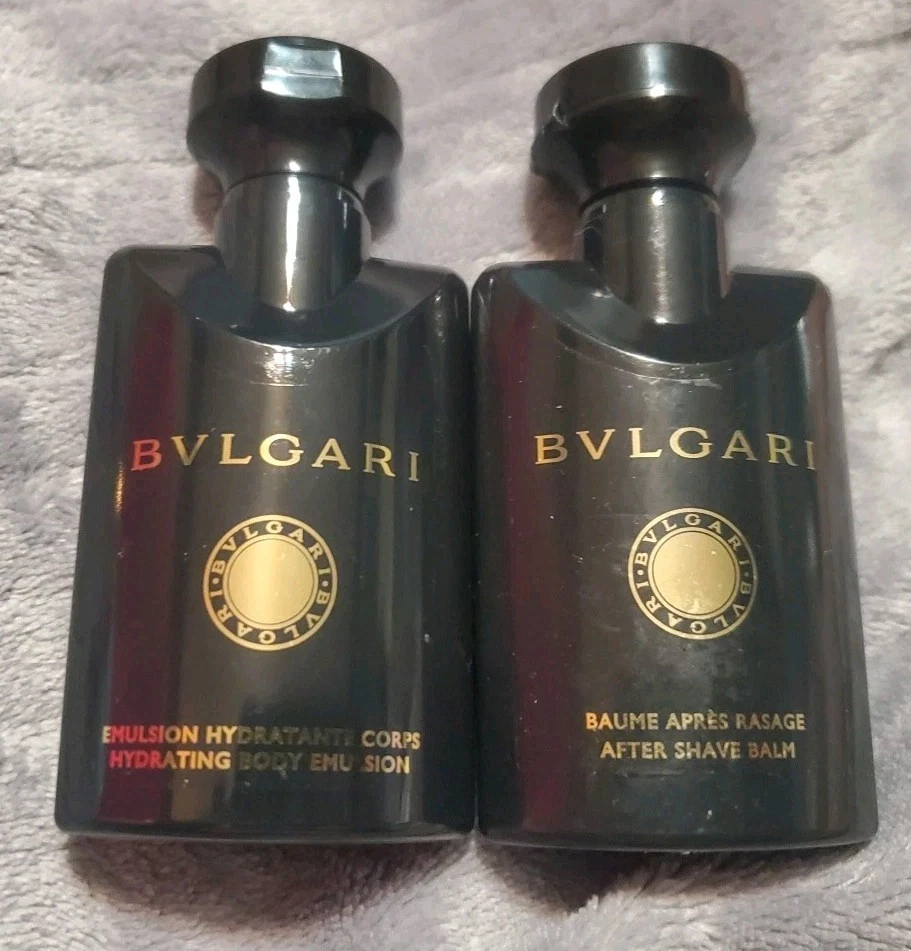 BVLGARI Juego de loción emulsión corporal hidratante bálsamo para después del afeitado y viaje para hombre NUEVO Foto 1 de 2