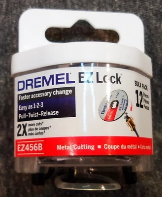 New & sealed! Dremel Tool EZ Lock EZ456B Bulk Pack Cut-Off Wheels (12)  - Image 1 of 4
