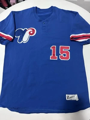 Expos Powers Jersey sz 44 Large #15 - Image 1 of 4