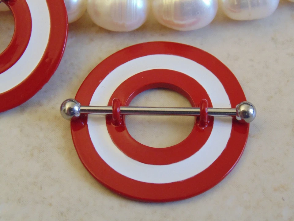 Escudo/anillo pezón Bullseye. Foto 1 de 1