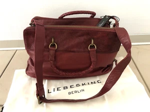 Liebeskind Berlin Damen Schultertasche Umhängetasche Koko Pony Dark Red Grape - Bild 1 von 4