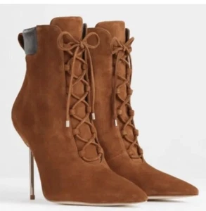 Good American Damen-Booties Wildleder tabakfarben neu im Karton GAO12K-E Größe 7 - Bild 1 von 5