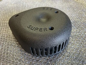 S&S Repuesto Slasher Lágrima Limpiador de Aire Cubierta NEGRO ARRUGAS - Imagen 1 de 4