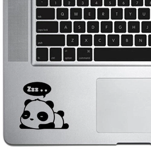 Cute Sleeping Panda Decal Sticker for Macbook Laptop Cup Mug Tumbler Wall Car - Image 1 of 4