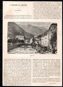1879 -- A TRAVERS LA FRANCE CAUTERETS . 3T033 - Picture 1 of 1