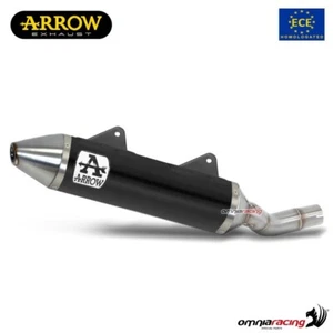 Escape Arrow Thunder aprobado negro para Aprilia RX/SX 125 2018-2019 - Picture 1 of 8