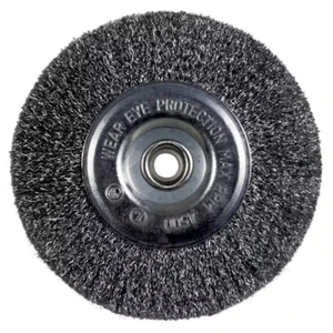 6" Coarse Bench Wire Wheel – Heavy-Duty Grinding & Rust Removal Tool - Picture 1 of 11