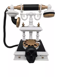 GEMMY Halloween animiertes gruselig sprechendes viktorianisches Drehtelefon - Bild 1 von 9