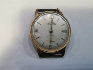 Vintage SWISS MADE GOLD PLATED WATCH DELKAR - Bild 1 von 5