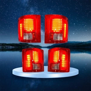 RED  LED Tail lights  73 - 91 Chevy GMC Pickup Suburban Jimmy Blazer C/K C10 - Picture 1 of 3