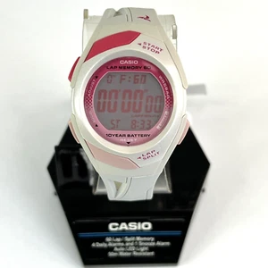Casio STR300-7 Sportuhr 60 Runden Memory, weiße Resin Uhr, 4 Alarme, Tag/Datum - Bild 1 von 24