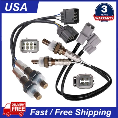 4Pcs Oxygen Sensor For 2005-2008 Acura RL 3.5L & Honda Pilot 3.5L Up+Downstream — 第 1/4 张图片