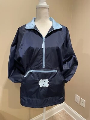 UNC 风衣雨衣 Carolina Tar 高跟鞋 隐藏式连帽 青年 尺寸 L 14/16 — 第 1/4 张图片