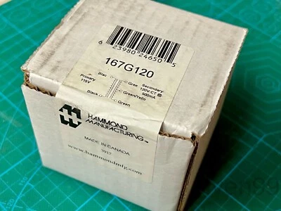 Transformador de filamento Hammond 115VAC AC, 120V CT (60V/60V), 0,5A, 60VA, 120VAC Foto 1 de 4