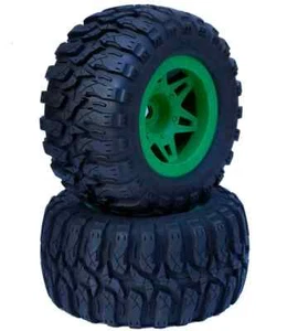 Power Hobby 1/8 Defender 3.8 MT Belted All Terrain 17mm Hex 1/2" Offset Green - Picture 1 of 1