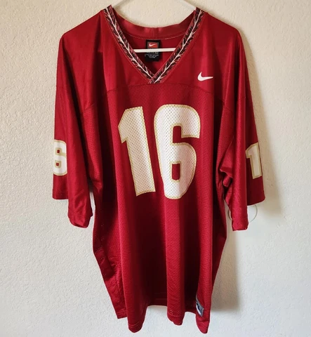 VTG 2000s Florida State University Seminoles Nike Football Jersey #16 2XL XXL Cover
