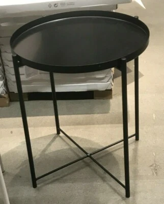 IKEA GLADOM Tabletttisch Beistelltisch Schwarz 45x53cm Wohnzimmertisch Tisch  - Bild 1 von 2