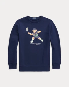 Polo by Ralph Lauren Boy Navy US Open Polo Bear Fleece Sweatshirt sz XL (18-20) - Picture 1 of 5