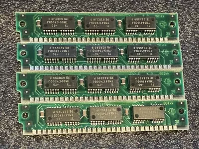16MB 4 x 4MB 30-Pin SIMM 70ns SILVER 9bit FPM Memory PC, IBM 286/386 *TESTED* - Image 1 of 3