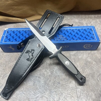 Colt CT9 Hoja Fija 6 pulgadas DIAMOND COMMANDER Cuchillo Daga Caja - Nuevo en Caja Foto 1 de 4