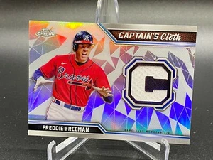 2021 Topps Chrome FREEDIE FREEMAN Captin's Cloth Relic ATLANTA BRAVES CCR-FF - Picture 1 of 2