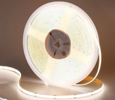 Strip Striscia COB 320 LED B. Naturale 50W 12V Adesiva 5MT Tagliabile Flessibile - Immagine 1 di 4