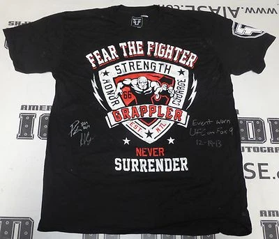 Pat Healy Signed UFC on Fox 9 Cage Worn Used Walkout Shirt PSA/DNA COA 2013 Auto - Image 1 of 4