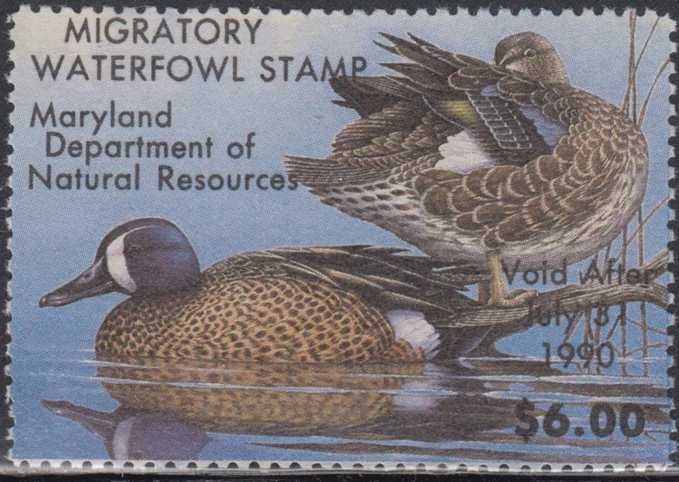 USA Maryland  MNH Waterfowl  Ducks Jaffe MD16   Value $ 16.00 - Image 1 of 1