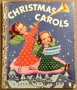 Good 1946 HC Little Golden Book "F" Edition Christmas Carols Corinne Malvern - Foto 1 di 8