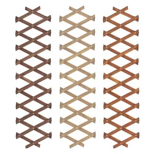 1 EXTENDABLE GARDEN LAWN EDGING WOODEN TRELLIS FENCE BORDER pine oak 6ft x 1ft - Picture 1 of 4