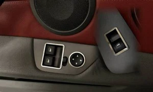 D Chrom Rahmen für Schalter Fensterheber-Spiegel / BMW Z4 E85 Edelstahl 3Teile - Picture 1 of 3