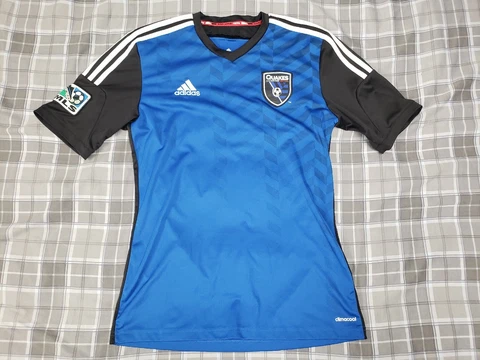 San Jose Quakes Soccer Jersey Adidas Climacool Mens Small Blue Cover