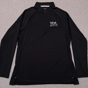 Peter Millar Top Women's Large Black Raglan Sleeve Perth Layer Golf Pullover - Picture 1 of 7