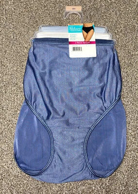 NWT Womens Radiant Vanity Fair 3 Pack Comfort Stretch Hi Cut Panties Sz 4 XL 11 - Image 1 of 4